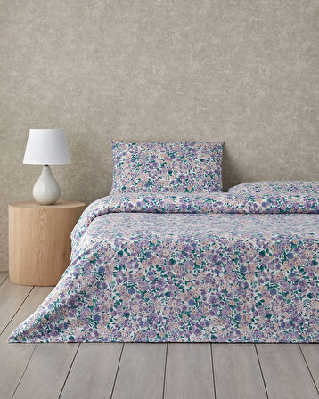 Promise Of Spring Kolay Ütülenir Çift Kişilik Nevresim Takımı 200x220 cm Lila