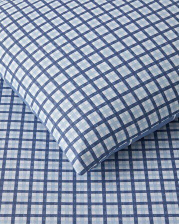 Windsor Kolay Ütülenir Çift Kişilik Nevresim Takımı 200x220 cm Mavi