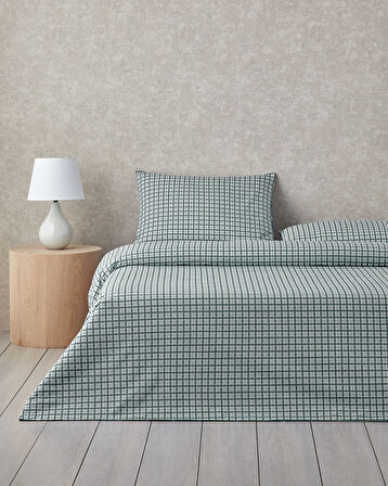 Windsor Kolay Ütülenir Tek Kişilik Nevresim Takımı 160x220 cm Yeşil