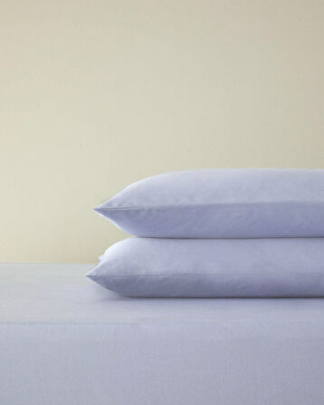Plain Pamuk King Size Lastikli Çarşaf Tkm 180x200 cm Ortanca Mavi