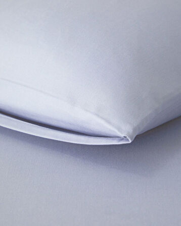 Plain Pamuk King Size Lastikli Çarşaf Tkm 180x200 cm Ortanca Mavi