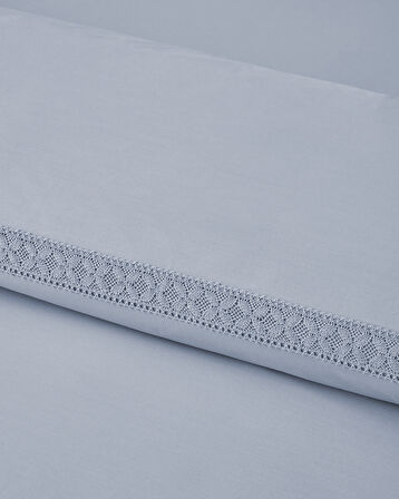 Lace Elegance Kopanakili Perkal King Size Nevresim Takımı 240x220 cm Lila