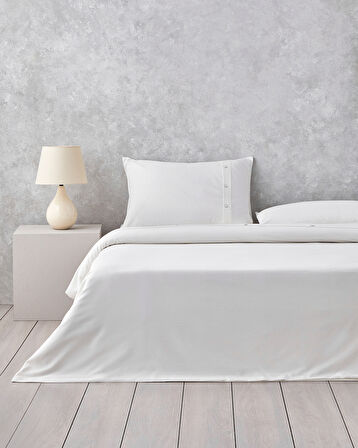 Modern Harmony Armürlü King Size Nevresim Takımı 240x220 cm Beyaz