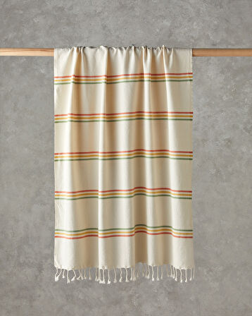 Porte Pamuklu Peştamal 90x150 cm Açık Bej