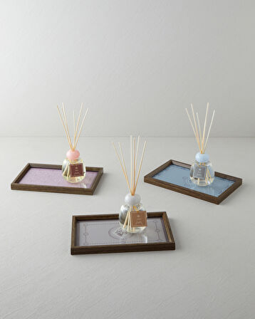 Luna Dekoratif Tepsi 16x26 cm Mavi