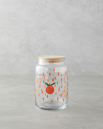 Orange Cam Kavanoz 970 ml Şeffaf