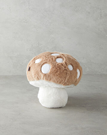 Mushroom Bebe Dekoratif Kırlent 31x27 cm Vizon