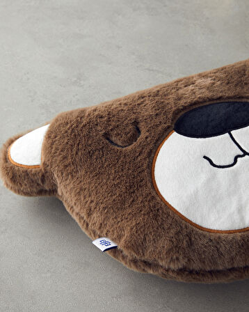 Moonbear Bebe Dekoratif Kırlent 33x26 cm Koyu Kahverengi