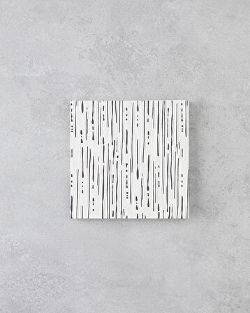 Darkness Kağıt 20'li Kağıt Peçete 33x33 cm Siyah - Beyaz