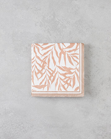 Nutmeg Kağıt 20'li Kağıt Peçete 33x33 cm Kahverengi