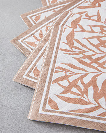 Nutmeg Kağıt 20'li Kağıt Peçete 33x33 cm Kahverengi