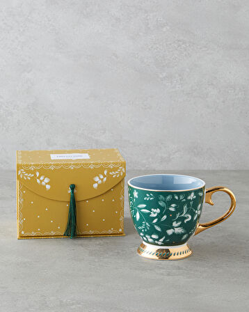 Leafscape New Bone China Kupa 460 ml Yeşil