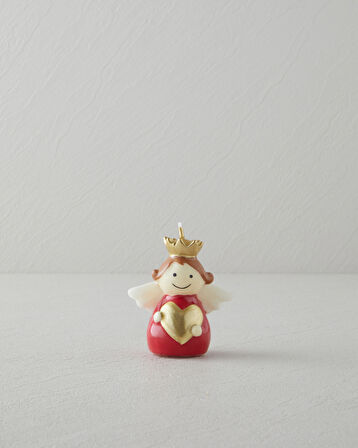 Angela Mum 7x4,5x7,5 cm Kırmızı