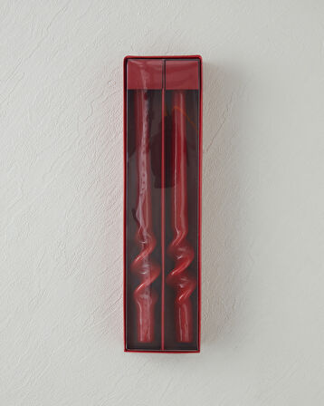 Alysia 2'li Mum 31,5x8x4 cm Kırmızı