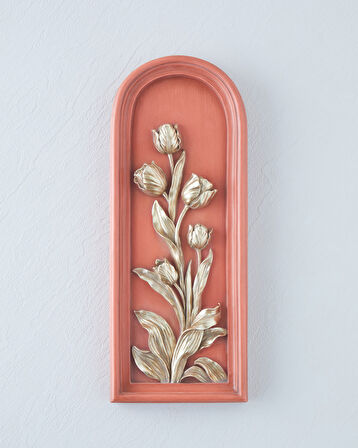 Flowery Duvar Aksesuarı 13,5x3,5x34,5 cm Turuncu