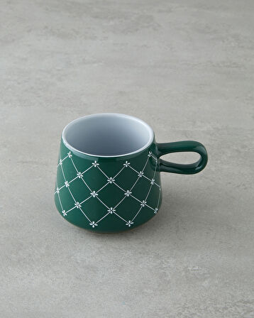 Rootix Stoneware Kupa 340 ml Koyu Yeşil