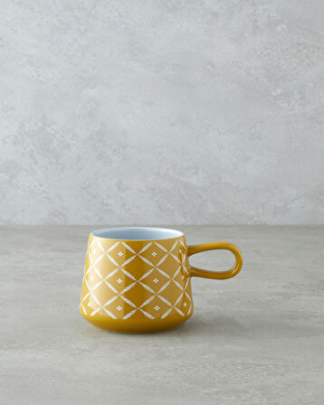 Branchy Stoneware Kupa 340 ml Hardal