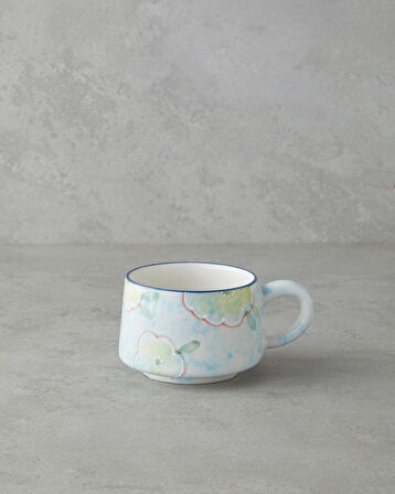 Pastel Reflections Seramik Kupa 260 ml Mavi-Yeşil-Sarı