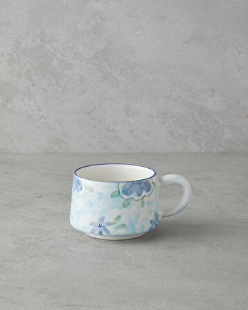 Pastel Dreams Seramik Kupa 260 ml Mavi-Yeşil-Lacivert