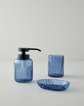 Ilda 3’lü Set Banyo Seti 15 cm Mavi