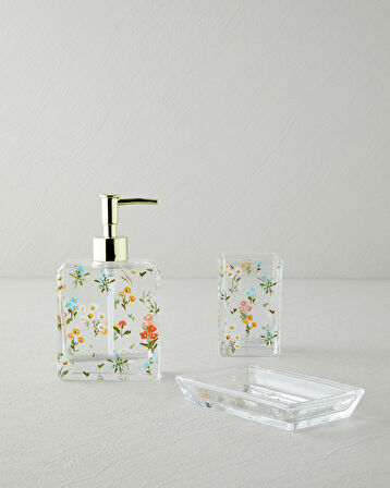 Jalen 3’lü Set Banyo Seti 16 cm Şeffaf