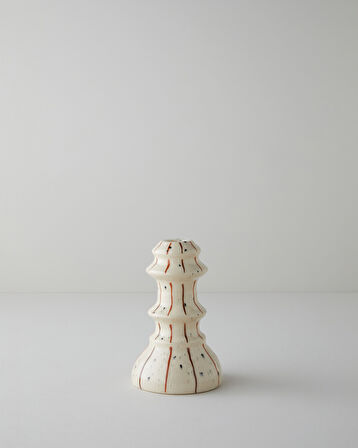 Lilie Şamdan 17,5 cm Krem