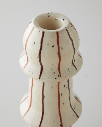 Lilie Şamdan 25,5 cm Krem
