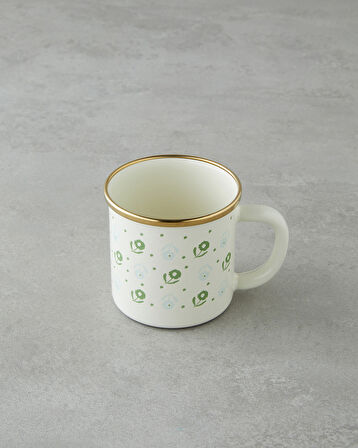 Lianis Emaye Kupa 350 ml Yeşil-Mavi