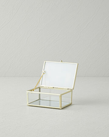 Poppy Dekoratif Kutu 11x8x5 cm Gold