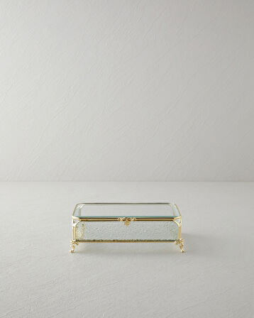Rina Dekoratif Kutu 18x12x6 cm Gold