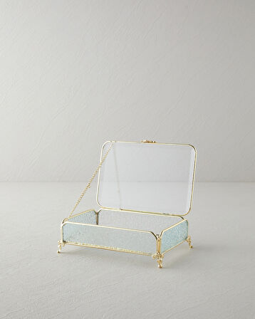 Rina Dekoratif Kutu 18x12x6 cm Gold