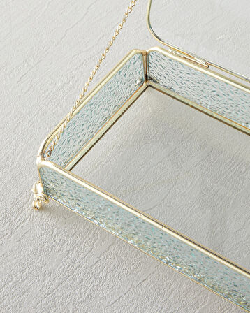 Rina Dekoratif Kutu 18x12x6 cm Gold