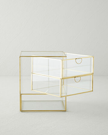 Roese Dekoratif Kutu 15x15x18 cm Gold