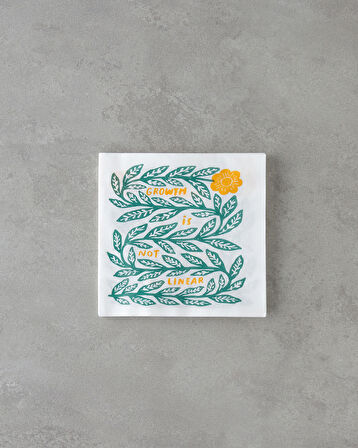 Growleaf Kağıt 20'li Kağıt Peçete 33x33 cm Yeşil