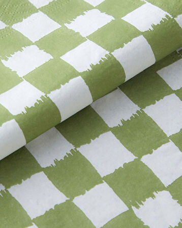 Squarify Green Kağıt 20'li Kağıt Peçete 33x33 cm Yeşil