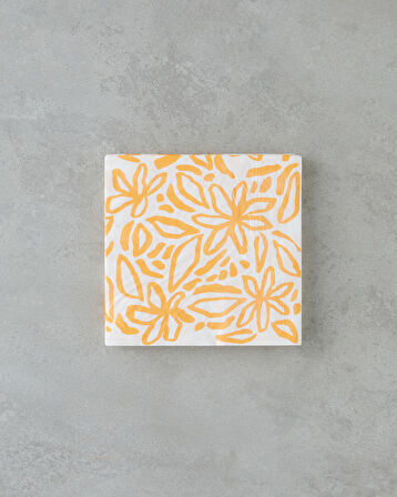 Orangebloom Kağıt 20'li Kağıt Peçete 33x33 cm Sarı