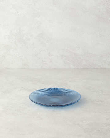 Olith Cam Pasta Tabağı 16 cm Mavi