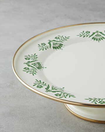 Green Dream Emaye Kek Standı 31 cm Yeşil