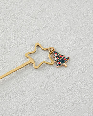 Starry Paslanmaz Çelik T.Çatal-Kaşık Set 4 Parça Gold