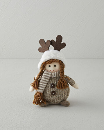 Angel Dekoratif Obje 15 cm Kahve