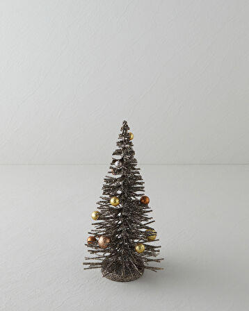 Christmas Tree Dekoratif Obje 30 cm Koyu Kahverengi