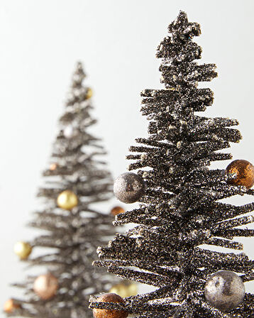 Christmas Tree Dekoratif Obje 30 cm Koyu Kahverengi