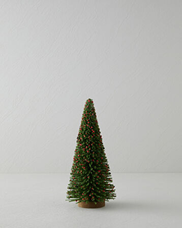 Christmas Tree Dekoratif Obje 14x14x30 cm Yeşil