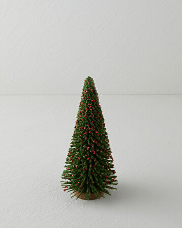 Christmas Tree Dekoratif Obje 14x14x30 cm Yeşil