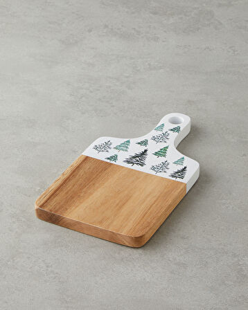 Joy Akasya Sunumluk 25,3x13,5 cm Beyaz - Yeşil