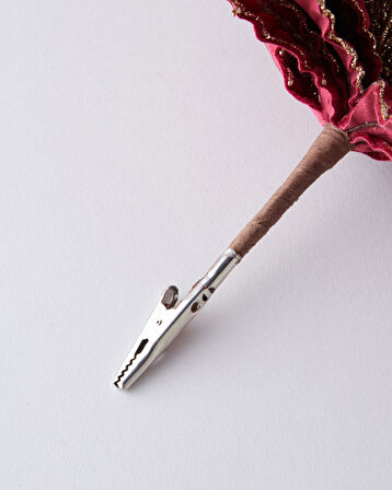 Audrey Tek Dal Yapay Çiçek 25 cm Kırmızı