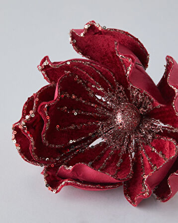 Aura Tek Dal Yapay Çiçek 25 cm Kırmızı