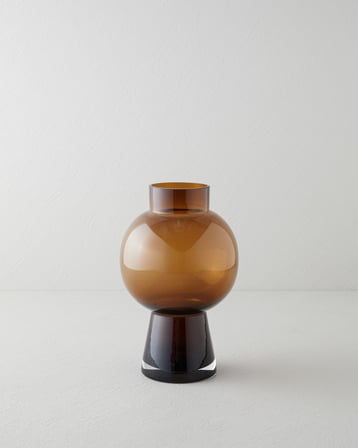 Adara Cam Vazo 27 cm Amber