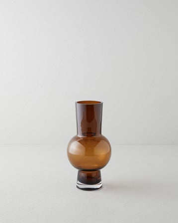Adara Cam Vazo 25 cm Amber