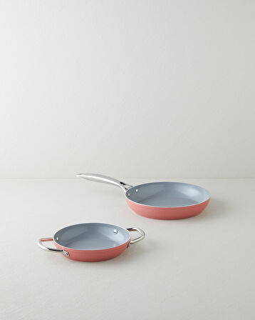 Venice CeraWell Tava-Sahan Seti 20-26 cm Pembe